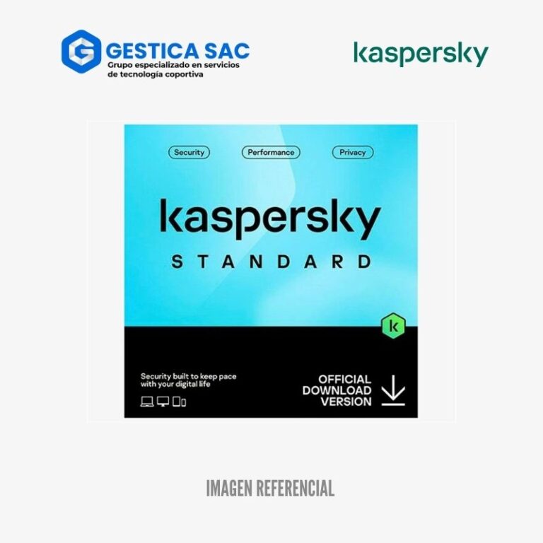 ANTIVIRUS KASPERSKY STANDARD 1 PC 12 MESES