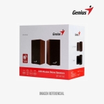 PARLANTE GENIUS SP-HF180 USB POWER 6W WOOD - MADERA - Imagen 2